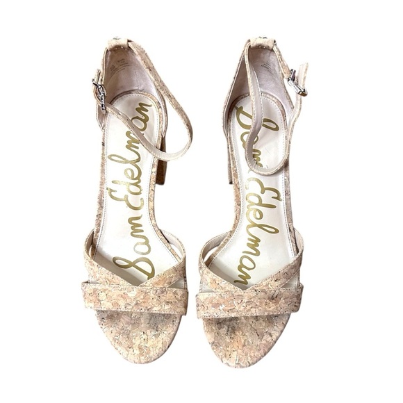Sam Edelman Yaro Cork Sandal Block Heels- Size 9 - Picture 4 of 10